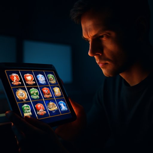 rajabaji colorful slot machine icons on tablet